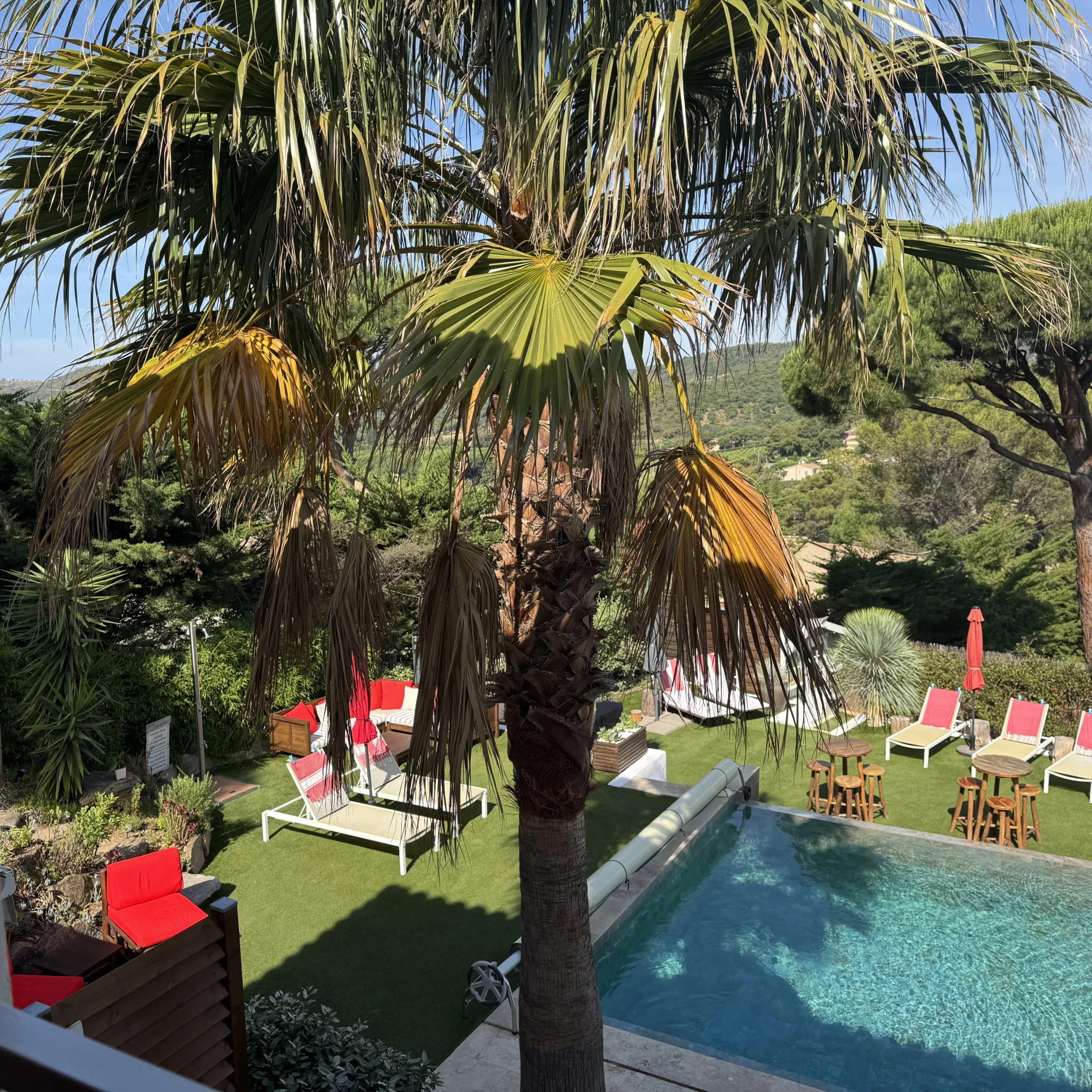 Vue depuis le gîte HomeStay Bormes les Mimosas